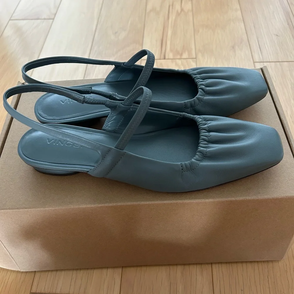 Vince Venice Slingback Flats in Seastone - Picture 3 of 7